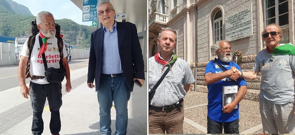 Ripercorre la strada che diede la libertà al padre deportato in Germania